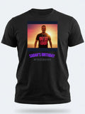 Sunset Set Tee — We Love Ibiza Weekender Custom Photo T-Shirt — black tee, front view