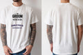 Personalised Weekender Unisex Tee — natural tee, front and back view