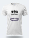 Personalised Weekender Unisex Tee — white tee, front view