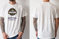 Personalised Weekender Unisex Tee — natural tee, front and back view