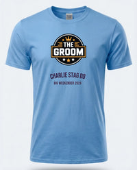 Personalised Weekender Unisex Tee — carolina blue tee