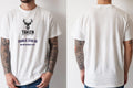 Personalised Weekender Unisex Tee — natural tee, front and back view