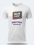 Personalised Weekender Unisex Tee — white tee, front view