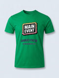 Personalised Weekender Unisex Tee — irish green tee, front view