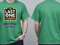 Personalised Weekender Unisex Tee — irish green tee, front and back view