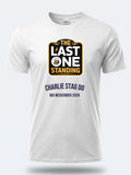 Personalised Weekender Unisex Tee — white tee, front view