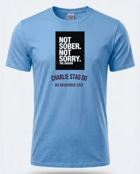 Personalised Weekender Unisex Tee — carolina blue tee
