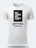 Personalised Weekender Unisex Tee — white tee, front view