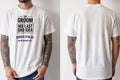 Personalised Weekender Unisex Tee — natural tee, front and back view