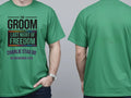 Personalised Weekender Unisex Tee — irish green tee, front and back view