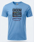 Personalised Weekender Unisex Tee — carolina blue tee