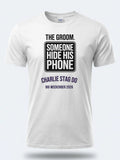 Personalised Weekender Unisex Tee — white tee, front view
