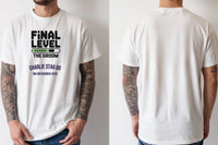 Personalised Weekender Unisex Tee — natural tee, front and back view