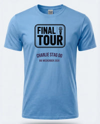 Personalised Weekender Unisex Tee — carolina blue tee