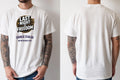 Personalised Weekender Unisex Tee — natural tee, front and back view