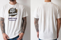 Personalised Weekender Unisex Tee — natural tee, front and back view