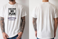 Personalised Weekender Unisex Tee — natural tee, front and back view