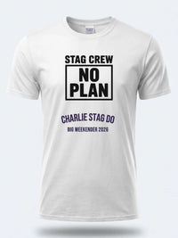 Personalised Weekender Unisex Tee — white tee, front view