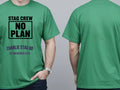 Personalised Weekender Unisex Tee — irish green tee, front and back view