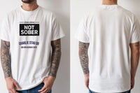Personalised Weekender Unisex Tee — natural tee, front and back view