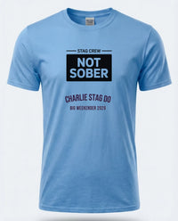 Personalised Weekender Unisex Tee — carolina blue tee