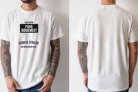 Personalised Weekender Unisex Tee — natural tee, front and back view