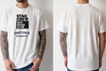 Personalised Weekender Unisex Tee — natural tee, front and back view