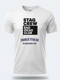 Personalised Weekender Unisex Tee — white tee, front view