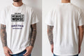 Personalised Weekender Unisex Tee — natural tee, front and back view