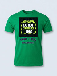 Personalised Weekender Unisex Tee — irish green tee, front view