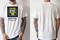 Personalised Weekender Unisex Tee — natural tee, front and back view