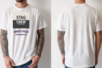 Personalised Weekender Unisex Tee — natural tee, front and back view