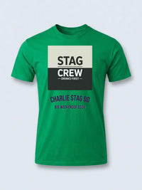 Personalised Weekender Unisex Tee — irish green tee, front view