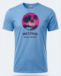 Personalised 80s Tee — carolina blue tee