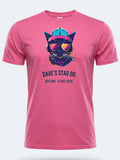 Personalised 80s Tee — pink tee, front view
