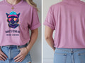 Personalised 80s Tee — azalea tee, front and back view