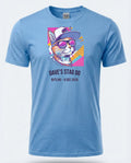 Personalised 80s Tee — carolina blue tee
