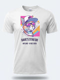 Personalised 80s Tee — white tee, front view