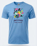 Personalised 80s Tee — carolina blue tee