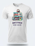 Personalised 80s Tee — white tee, front view
