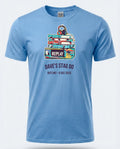 Personalised 80s Tee — carolina blue tee