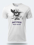 Personalised 90s Tee — white tee, front view