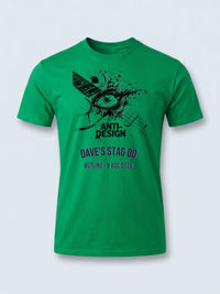 Personalised 90s Tee — irish green tee, front view