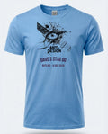 Personalised 90s Tee — carolina blue tee