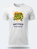 Personalised 90s Tee — white tee, front view