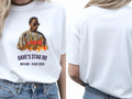 Personalised 90s Tee — white tee, front and back view