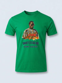 Personalised 90s Tee — irish green tee, front view