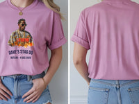 Personalised 90s Tee — azalea tee, front and back view