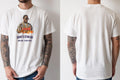 Personalised 90s Tee — natural tee, front and back view