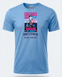 Personalised 90s Tee — carolina blue tee